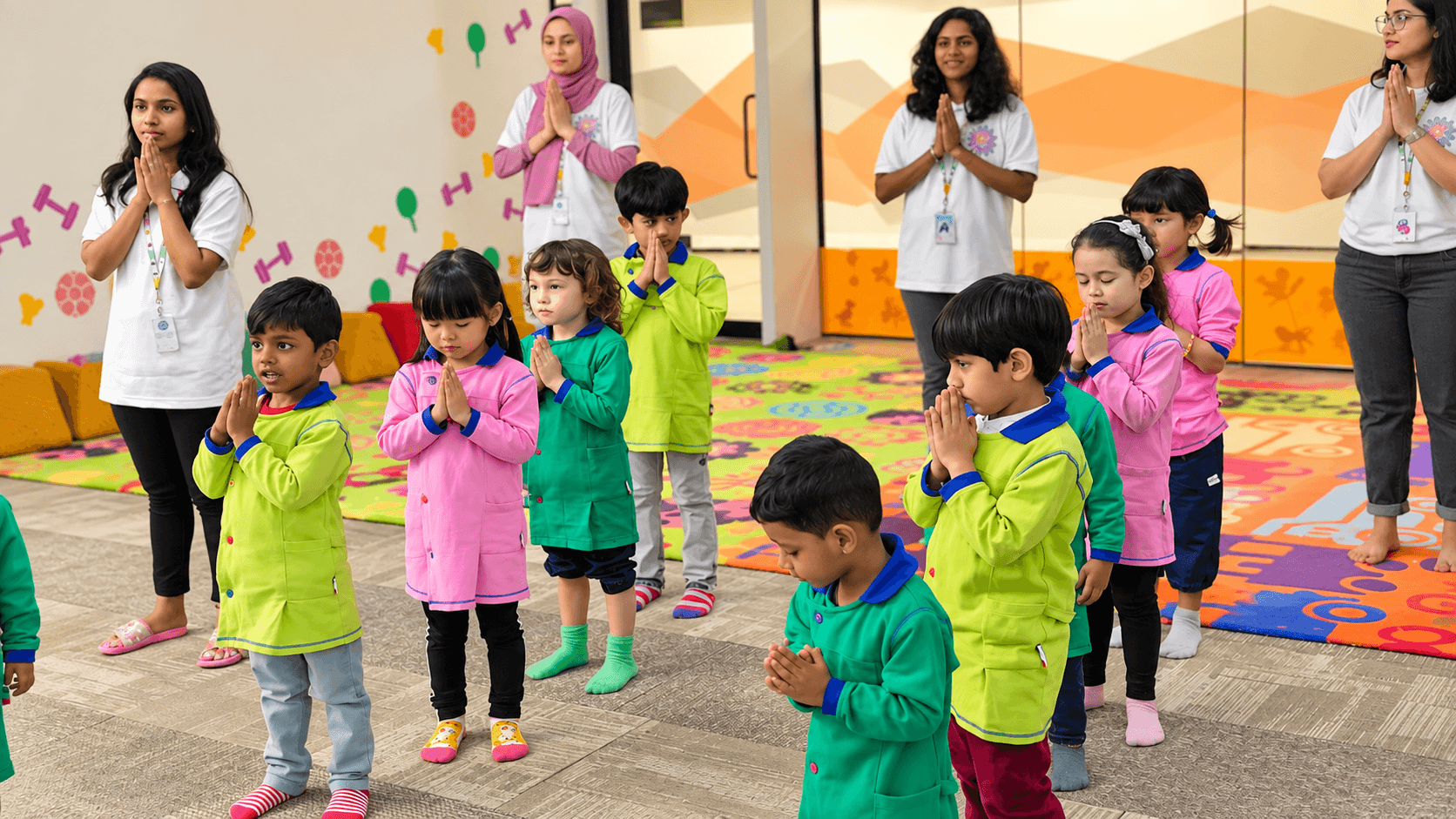 Children playing and learning at My School ITALY The Square