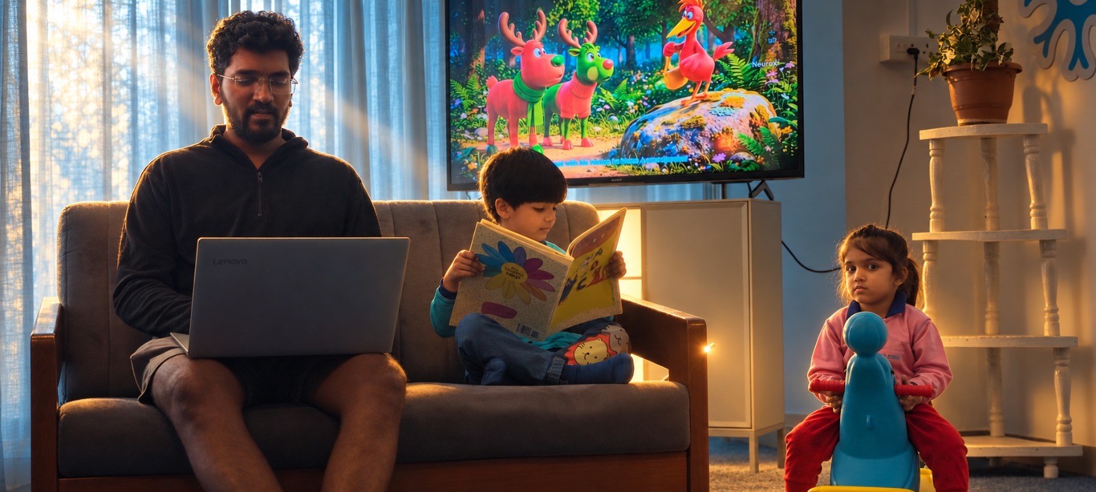 Parents at work while MSI cares for their child